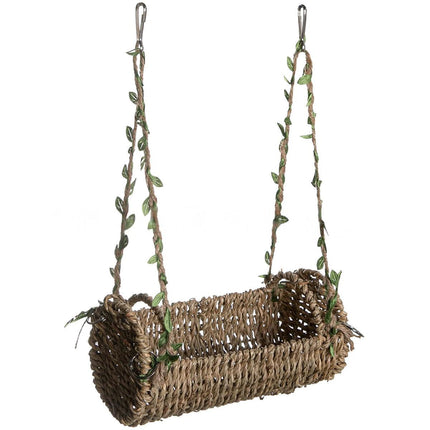 Parrot Toy Swing Hanging Bird House Cage Hammock Perch Play Stand Pet Accessory