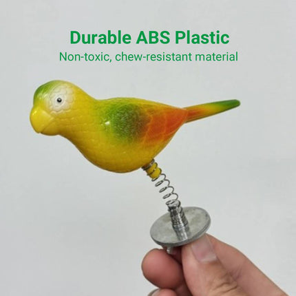 Bouncy Spring Parrot Bird Toy Cage Perch Chew Toy for Cockatiels and Budgies