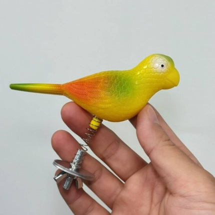 Bouncy Spring Parrot Bird Toy Cage Perch Chew Toy for Cockatiels and Budgies