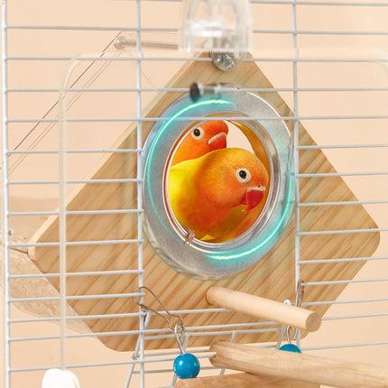Wall-Mounted Transparent Parrot Breeding Box Water-Proof Comfortable for Birds