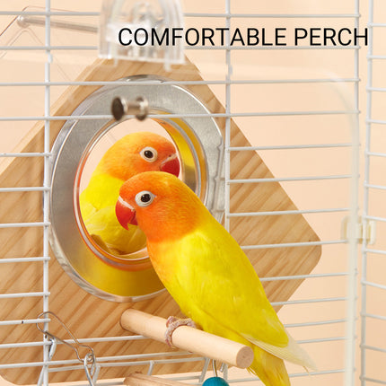 Wall-Mounted Transparent Parrot Breeding Box Water-Proof Comfortable for Birds