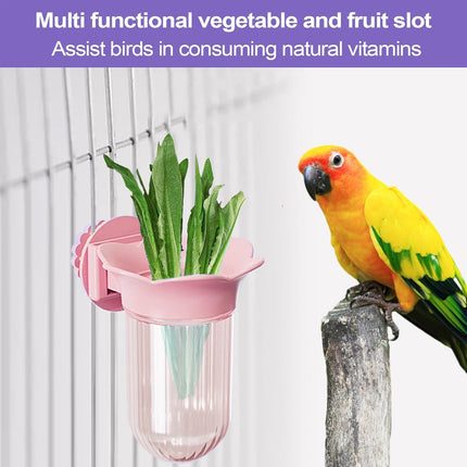 Parrot Cage Hydroponic Feeder Bottle Bird Cage Wall-Mounted Supply Feeder Stable
