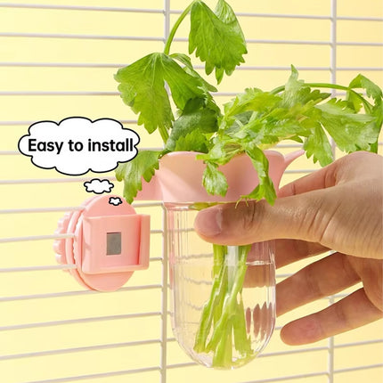 Parrot Cage Hydroponic Feeder Bottle Bird Cage Wall-Mounted Supply Feeder Stable