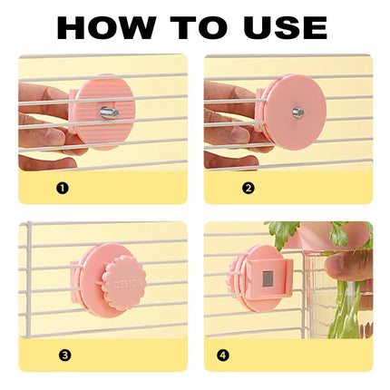Parrot Cage Hydroponic Feeder Bottle Bird Cage Wall-Mounted Supply Feeder Stable
