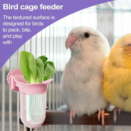 Parrot Cage Hydroponic Feeder Bottle Bird Cage Wall-Mounted Supply Feeder Stable