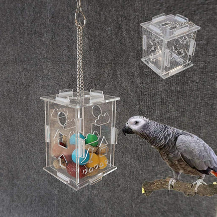 Parrot Foraging Toy Educational Bird Toy Interactive Feeder Cage Toy Training