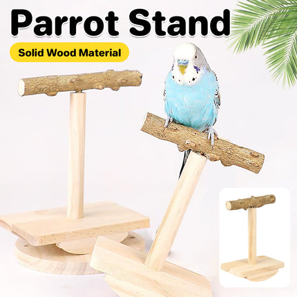 Parrot Toy Zanthoxylum Wood Bird Perch Stand Grinding Stick Non Toxic Durable