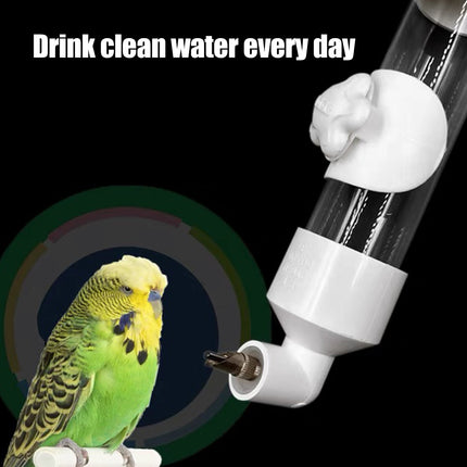 Bird Water Feeder Automatic Bird Cage Suspended Waterer Parakeet Water Dispenser