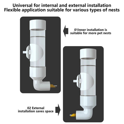 Bird Water Feeder Automatic Bird Cage Suspended Waterer Parakeet Water Dispenser