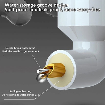 Bird Water Feeder Automatic Bird Cage Suspended Waterer Parakeet Water Dispenser