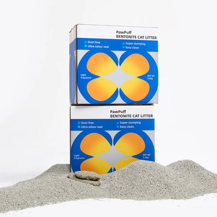 PawPuff Uitra Clumping Sodium Mineral Cat Litter 9600g  DUST FREE Formula