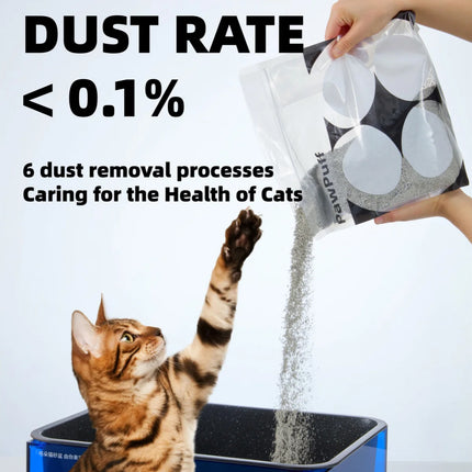 PawPuff Uitra Clumping Sodium Mineral Cat Litter 9600g  DUST FREE Formula