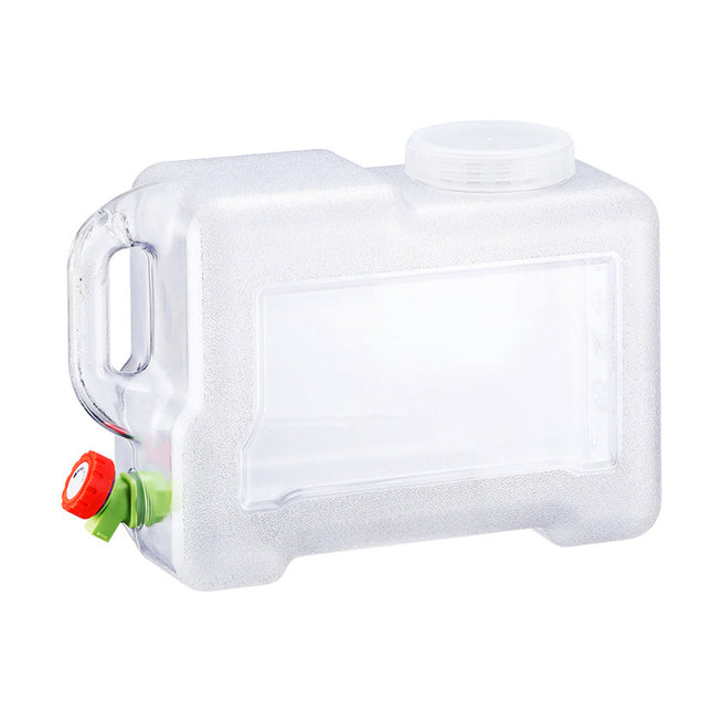 Water Bucket 12L Outdoor Portable Container With Faucet Camping Car Household
