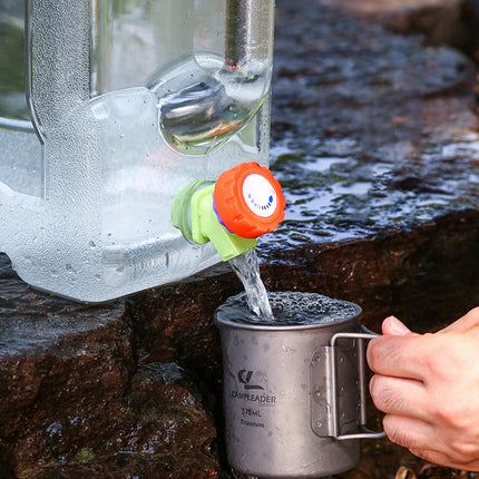 Water Bucket 12L Outdoor Portable Container With Faucet Camping Car Household