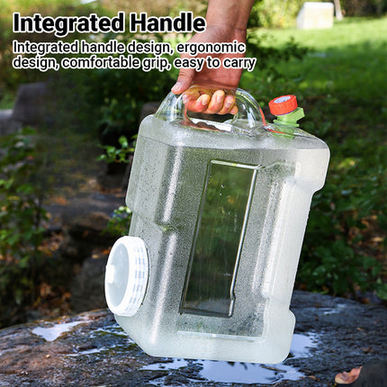 Water Bucket 12L Outdoor Portable Container With Faucet Camping Car Household