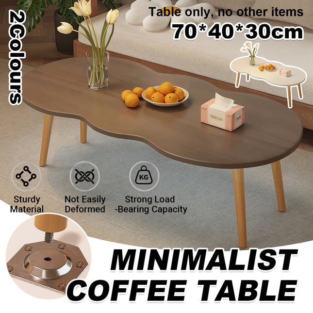 Minimalist Coffee Table Rounded Corners Easy To Install for Living Room Bedroom