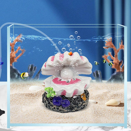 Fish Tank Aquascape Decoration Pearl Shell Ornament for Aquarium Landscape Decor