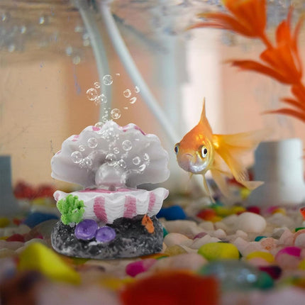 Fish Tank Aquascape Decoration Pearl Shell Ornament for Aquarium Landscape Decor