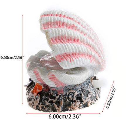 Fish Tank Aquascape Decoration Pearl Shell Ornament for Aquarium Landscape Decor