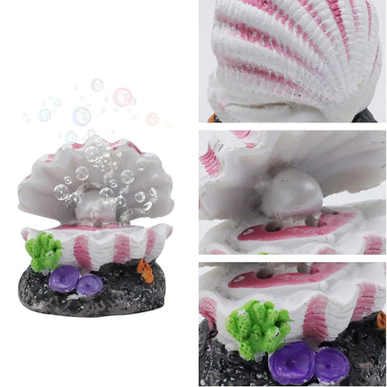 Fish Tank Aquascape Decoration Pearl Shell Ornament for Aquarium Landscape Decor