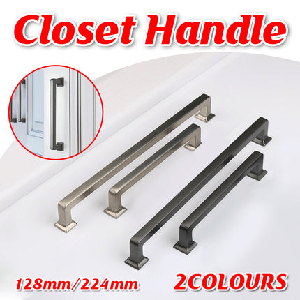 128mm 224mm Wardrobe Cabinet Door Handle Modern Simple Drawer Pull Furniture
