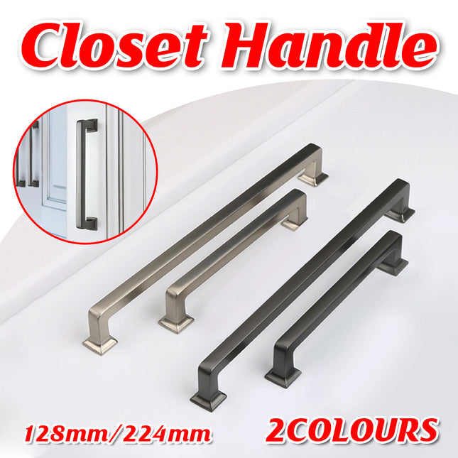 128mm 224mm Wardrobe Cabinet Door Handle Modern Simple Drawer Pull Furniture