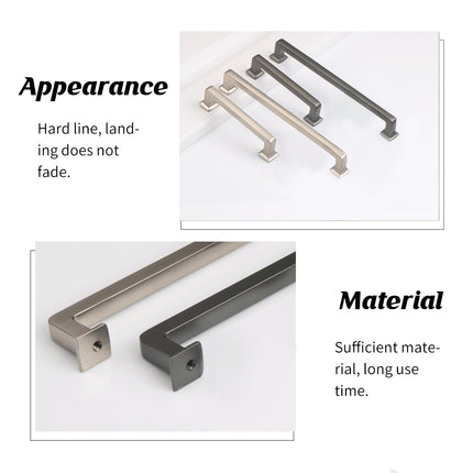 128mm 224mm Wardrobe Cabinet Door Handle Modern Simple Drawer Pull Furniture