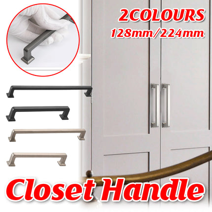 128mm 224mm Wardrobe Cabinet Door Handle Modern Simple Drawer Pull Furniture