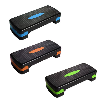 Adjustable Aerobic Step Platform Plastic Fitness Stepper for Workout Training
