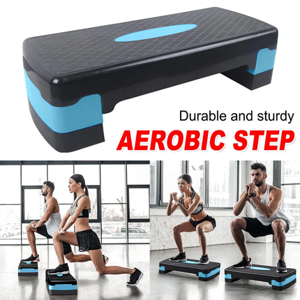 Adjustable Aerobic Step Platform Plastic Fitness Stepper for Workout Training