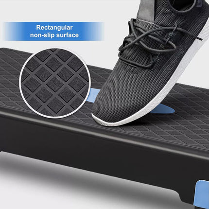 Adjustable Aerobic Step Platform Plastic Fitness Stepper for Workout Training