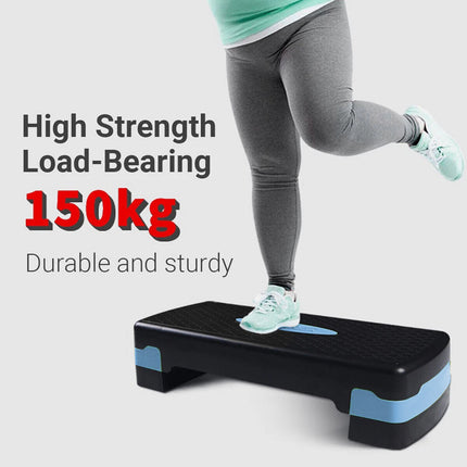 Adjustable Aerobic Step Platform Plastic Fitness Stepper for Workout Training