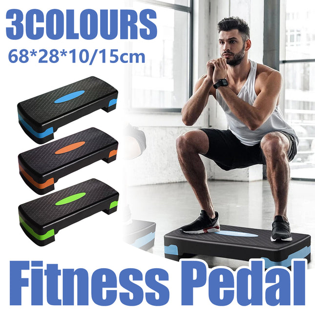 Adjustable Aerobic Step Platform Plastic Fitness Stepper for Workout Training