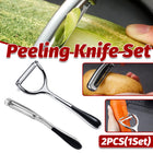 Multifunctional Stainless Steel Peeling Knife Set for Kitchen Fruit Vegetable