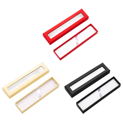 Single Pen Gift Boxes with Window 10 Pack 3 Colours