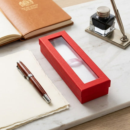 Single Pen Gift Boxes with Window 10 Pack 3 Colours