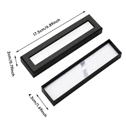 Single Pen Gift Boxes with Window 10 Pack 3 Colours
