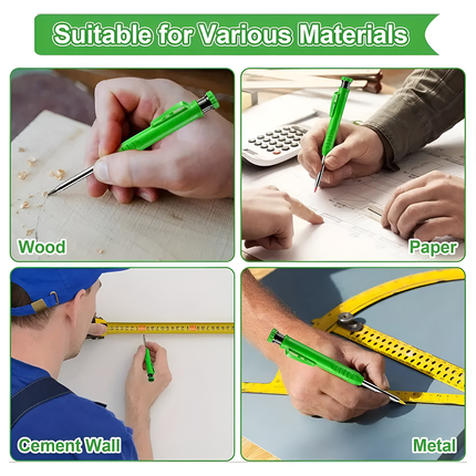 Carpenter Pencils Portable Easy to Use for Wood Metal Stone Construction Project