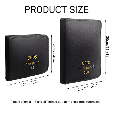 48 or 200 Colours Oil-Based Coloured Pencils Set with Case Non-Toxic