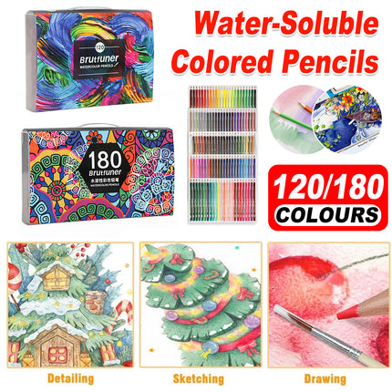 120/180 Colours Water-Soluble Colored Pens for Kids Adults Drawing Colouring