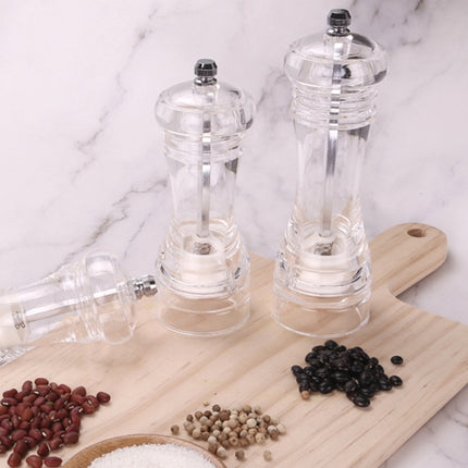 Transparent Manual Spice Grinder Bottle Multi Purpose Seasoning Dispenser
