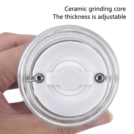 Transparent Manual Spice Grinder Bottle Multi Purpose Seasoning Dispenser