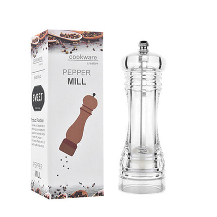 Transparent Manual Spice Grinder Bottle Multi Purpose Seasoning Dispenser