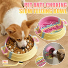 Anti-Choking Slow Feeder Bowl Small Medium  Pet Feeding Bowl Anti-Gulp