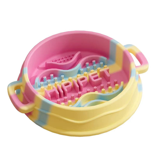 Anti-Choking Slow Feeder Bowl Small Medium  Pet Feeding Bowl Anti-Gulp