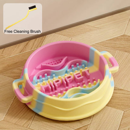 Anti-Choking Slow Feeder Bowl Small Medium  Pet Feeding Bowl Anti-Gulp