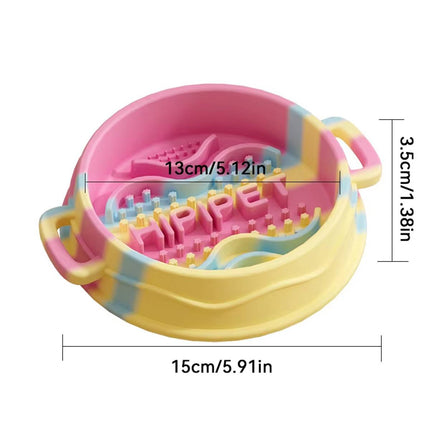 Anti-Choking Slow Feeder Bowl Small Medium  Pet Feeding Bowl Anti-Gulp