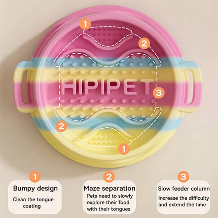 Anti-Choking Slow Feeder Bowl Small Medium  Pet Feeding Bowl Anti-Gulp