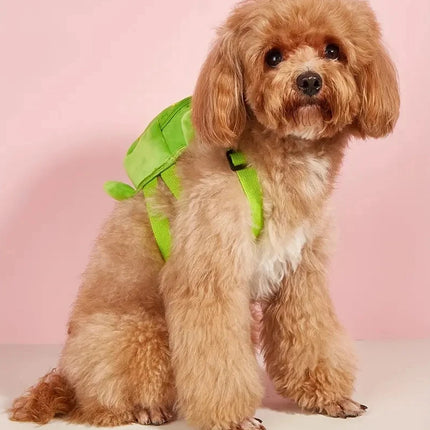 Turtle Shape Dog Self Backpack Large Capacity Pet Knapsack Pet Snack Bag Pet Use