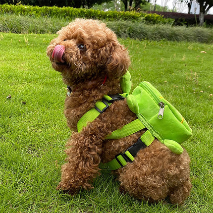 Turtle Shape Dog Self Backpack Large Capacity Pet Knapsack Pet Snack Bag Pet Use